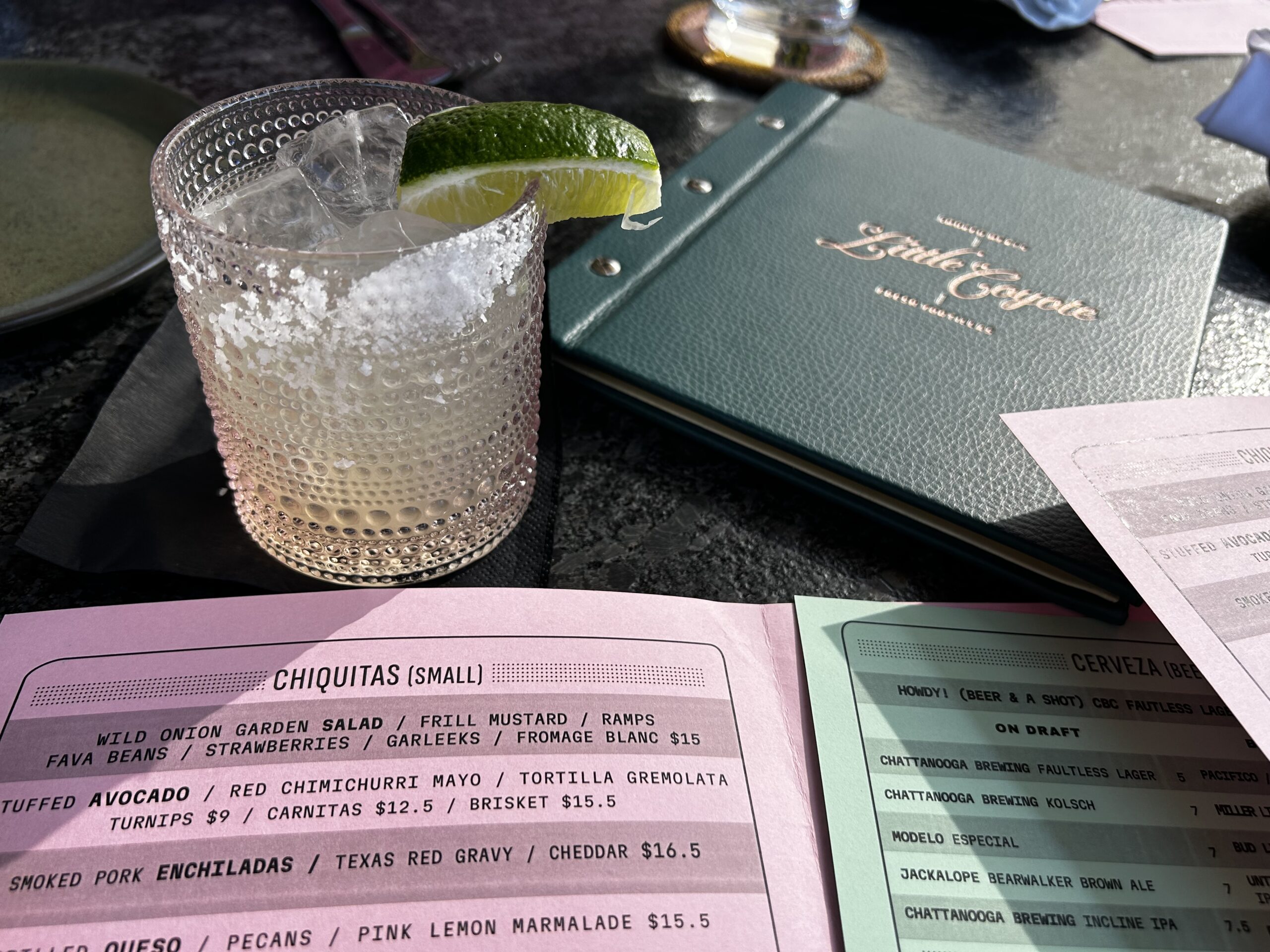 Little Coyote Menu Chattanooga Tennessee