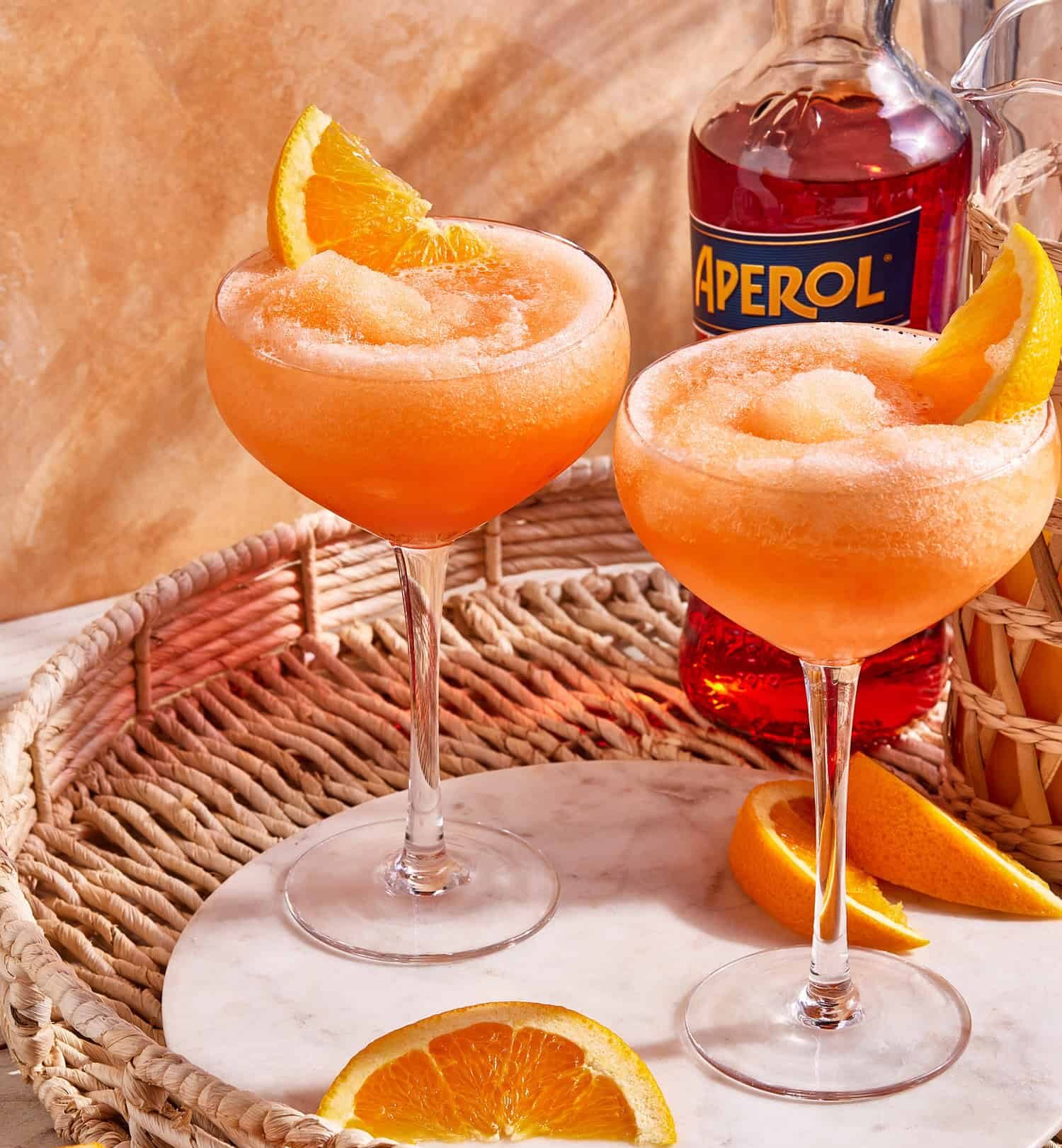 Frozen Aperol Spritz Granita