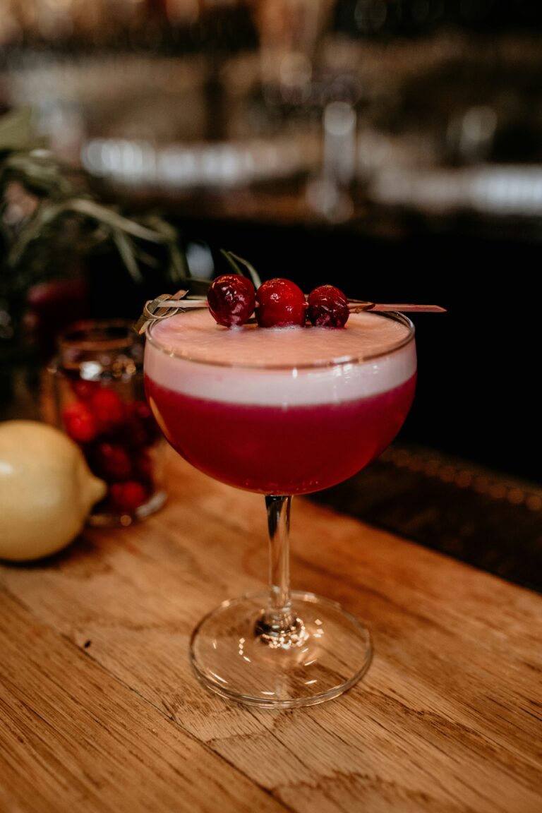 Cranberry Bourbon Sour