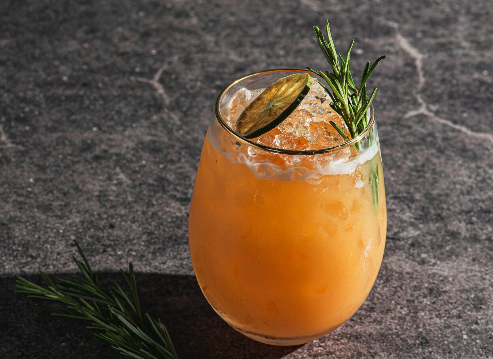 Smoked Pear & Rosemary Gin Cocktail