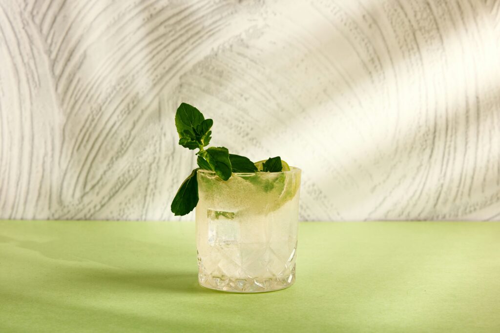 Gin and Tonic is a cooled glass.
